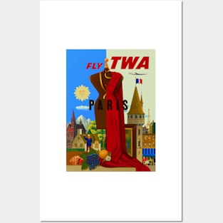 Retro, vintage, Paris, France, fashion Posters and Art